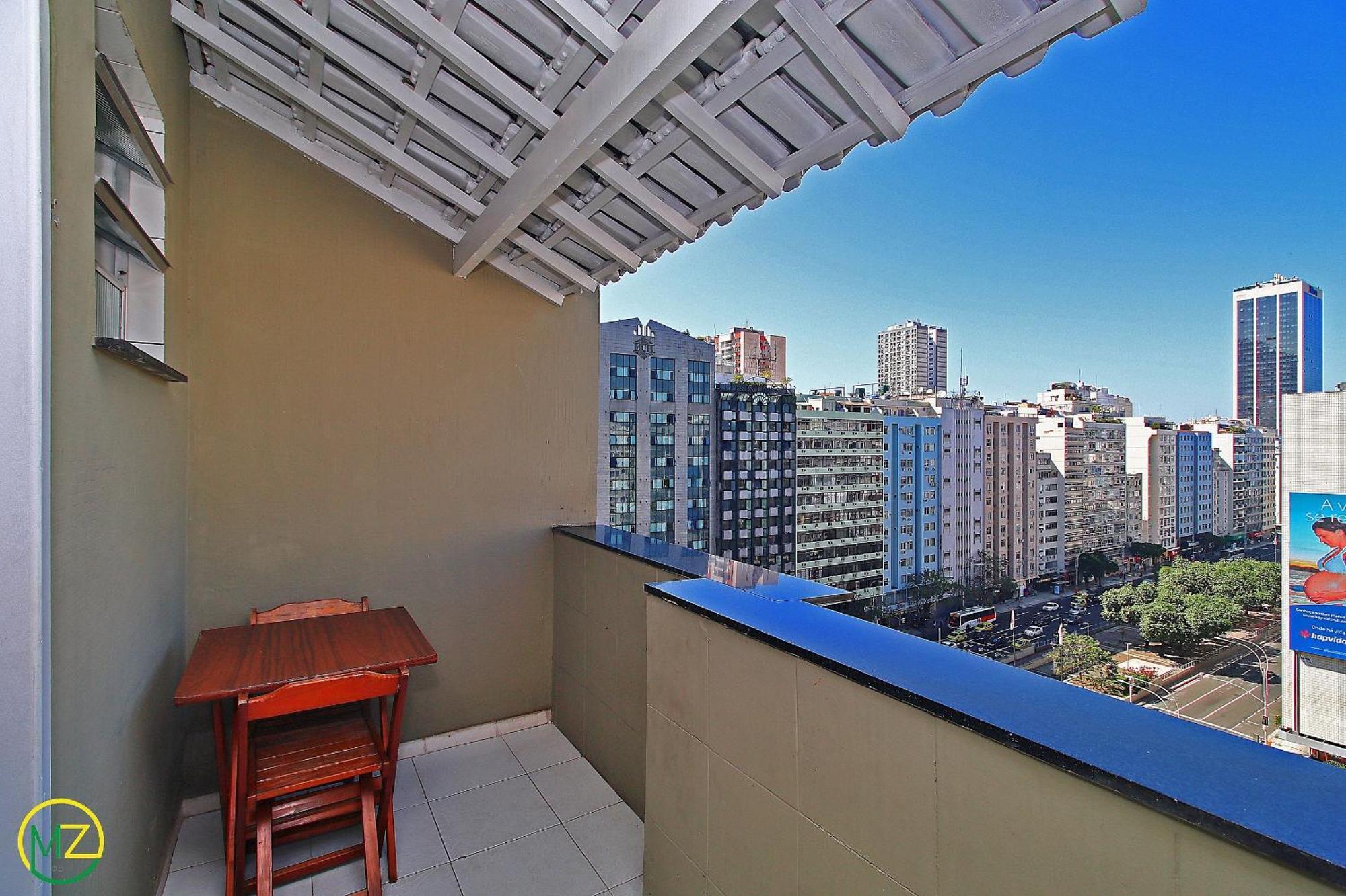Studio Com Pequena Varanda Em Copacabana Rio de Janeiro Luaran gambar